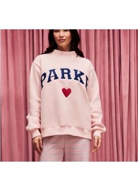 Parke Pink Logo Heart Pullover Sweatshirt-Limited Edition Valentine’s 2026